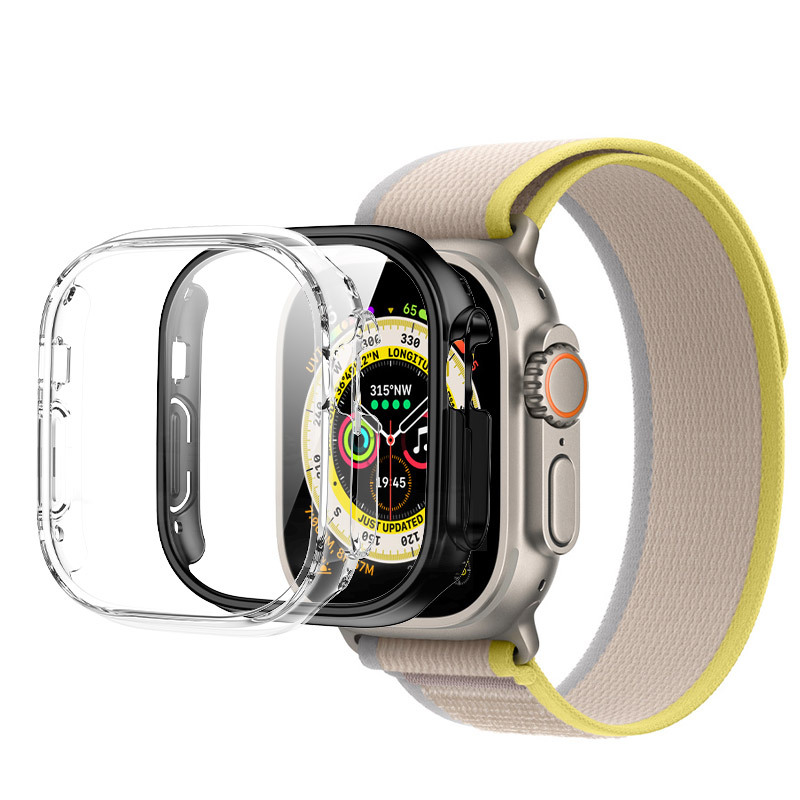 Apple Watch Ultra(49mm) protector case (Clear + Black) detail