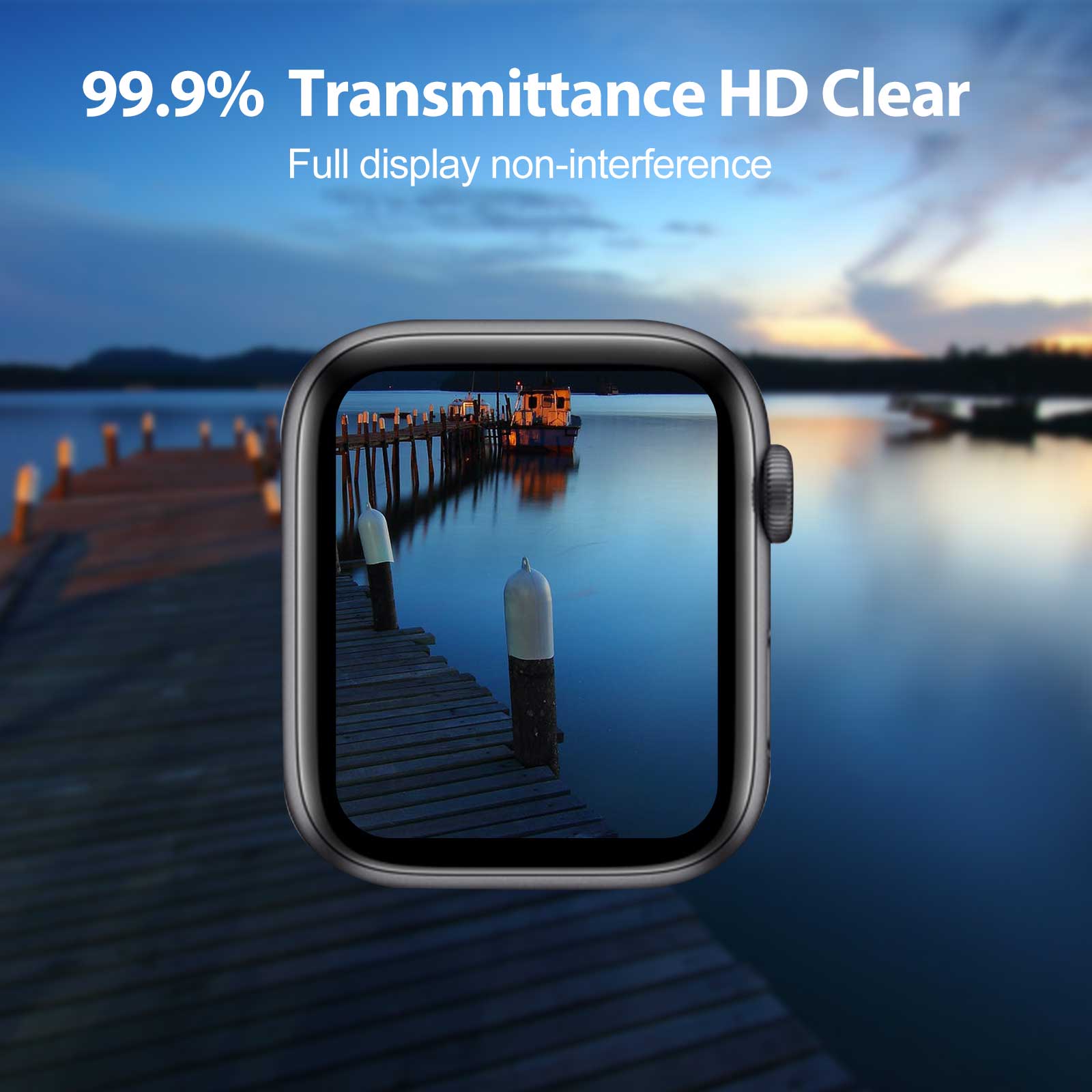 NanoHybrid Screen Protector For Apple Watch Series 7 41mm (2Pack)-Mohave