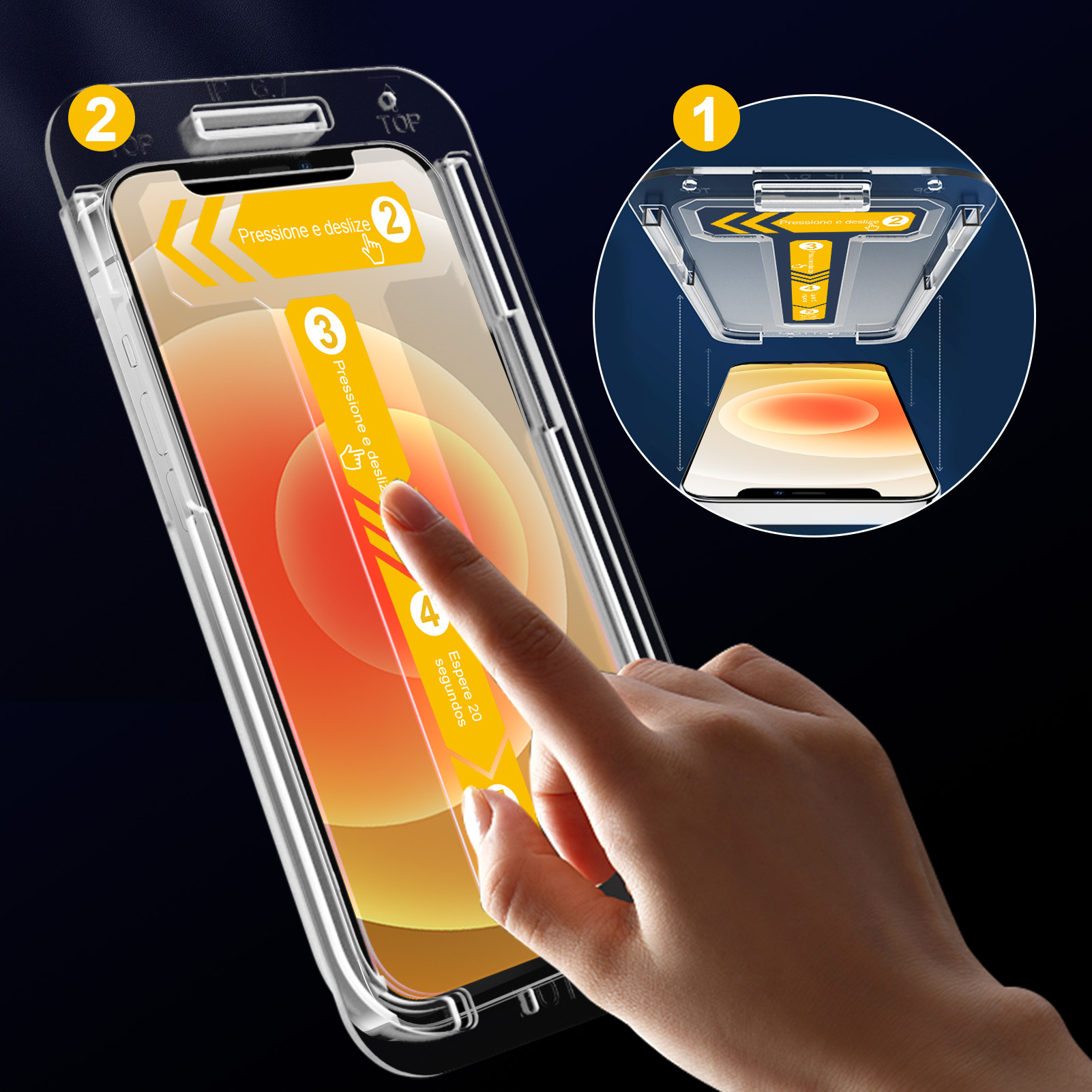 Mohave 2Pack Screen Protector compatible with iPhone 12 mini 5.4-inch, Tempered Glass product details