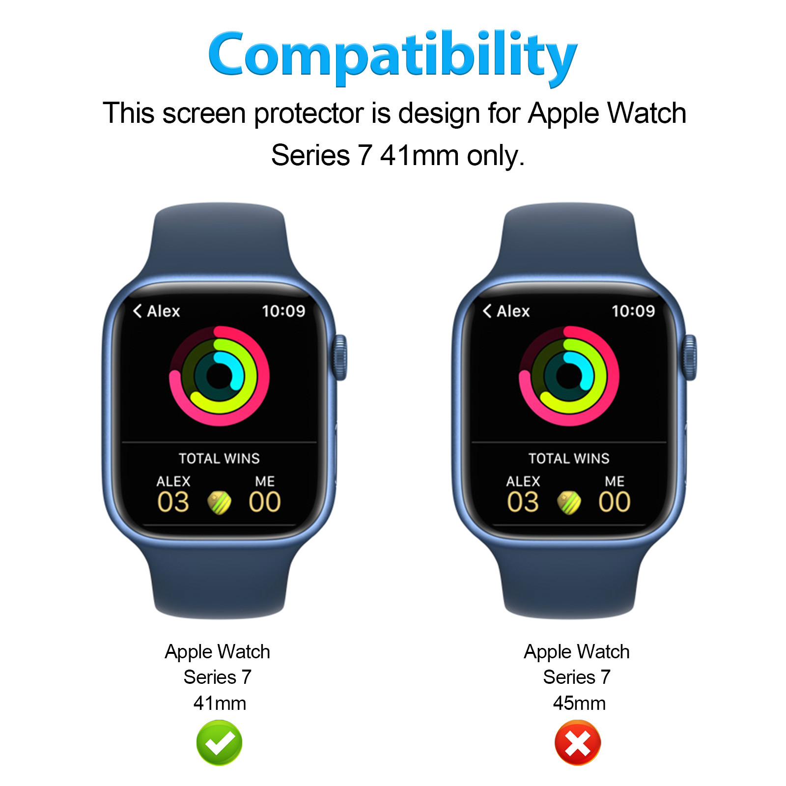 Armour Case for Apple Watch Series 7 45mm HD Clear-Mohave