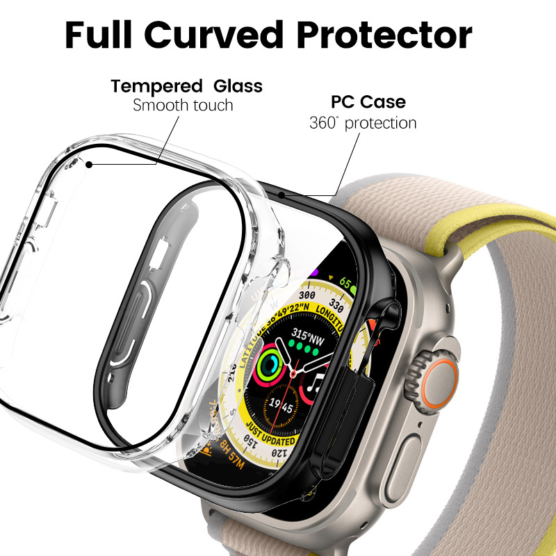 Apple Watch Ultra(49mm) protector case (Clear + Black) detail