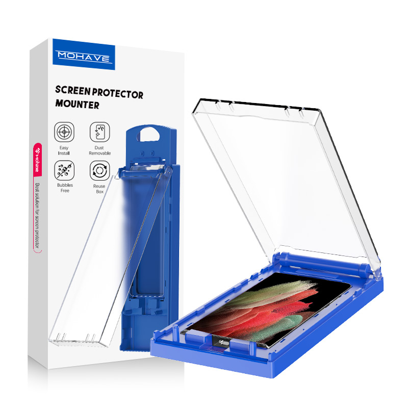 Mohave Premium Screen Protector with Exclusive Blue Easy-install Box for S21 Ultra detail
