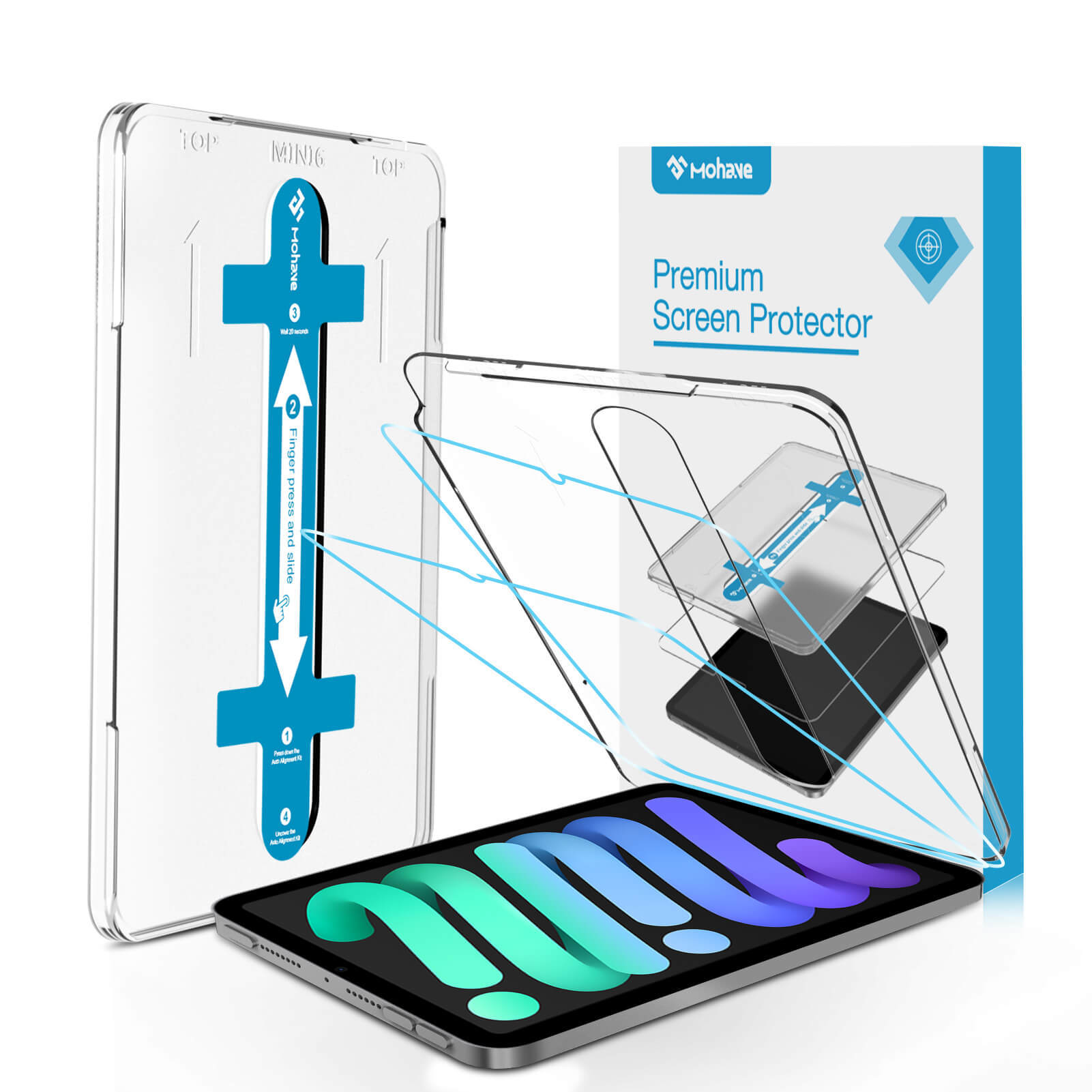 EZ Fit Glass Screen Protector for iPad Mini 7.9'' 2 Pack detail