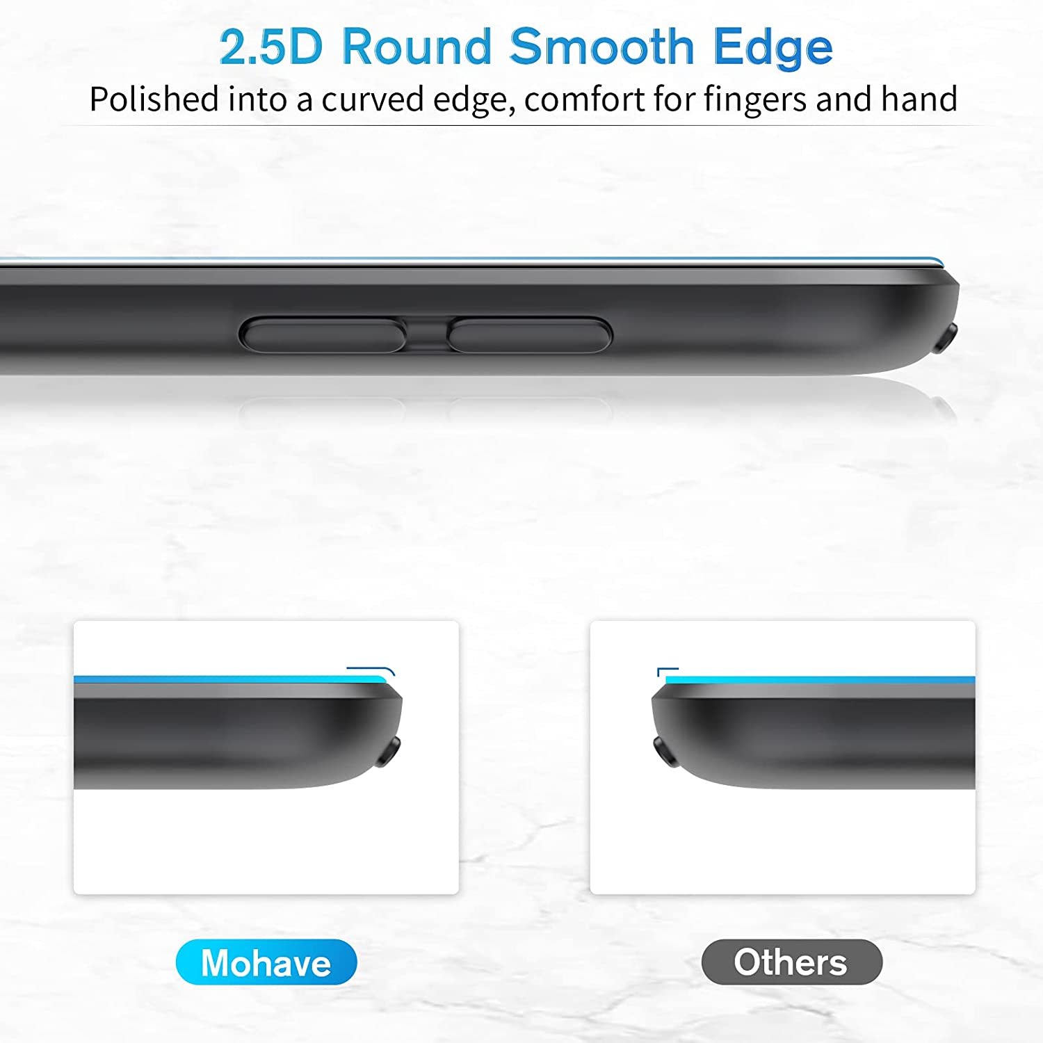 Mohave 2Pack Screen Protector compatible with iPad (10.5-Inch, 2017/2019 Model), Tempered Glass-Mohave