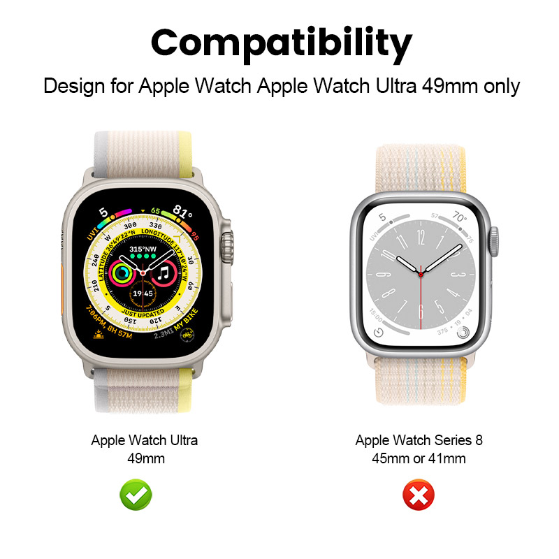 Apple Watch Ultra(49mm) protector case (Clear + Black) detail
