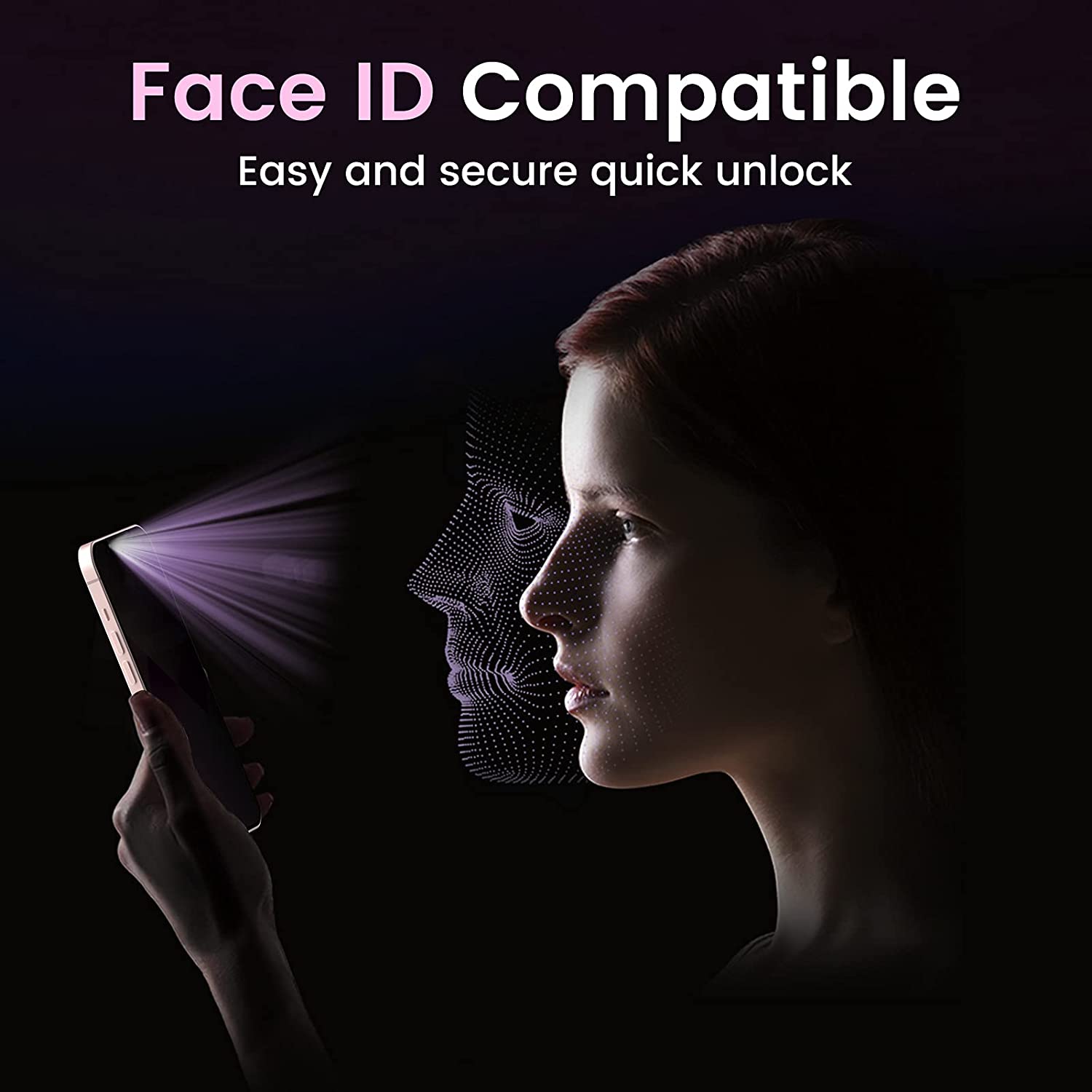 Mohave 2Pack Screen Protector compatible with iPhone 13 mini  Privacy Tempered Glass(5.4-Inch, 2021 Model) -Mohave