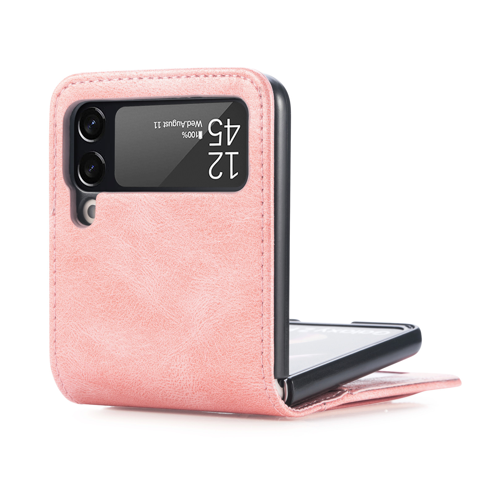 Leather Card Holder Phone Case for Galaxy Z Flip 4