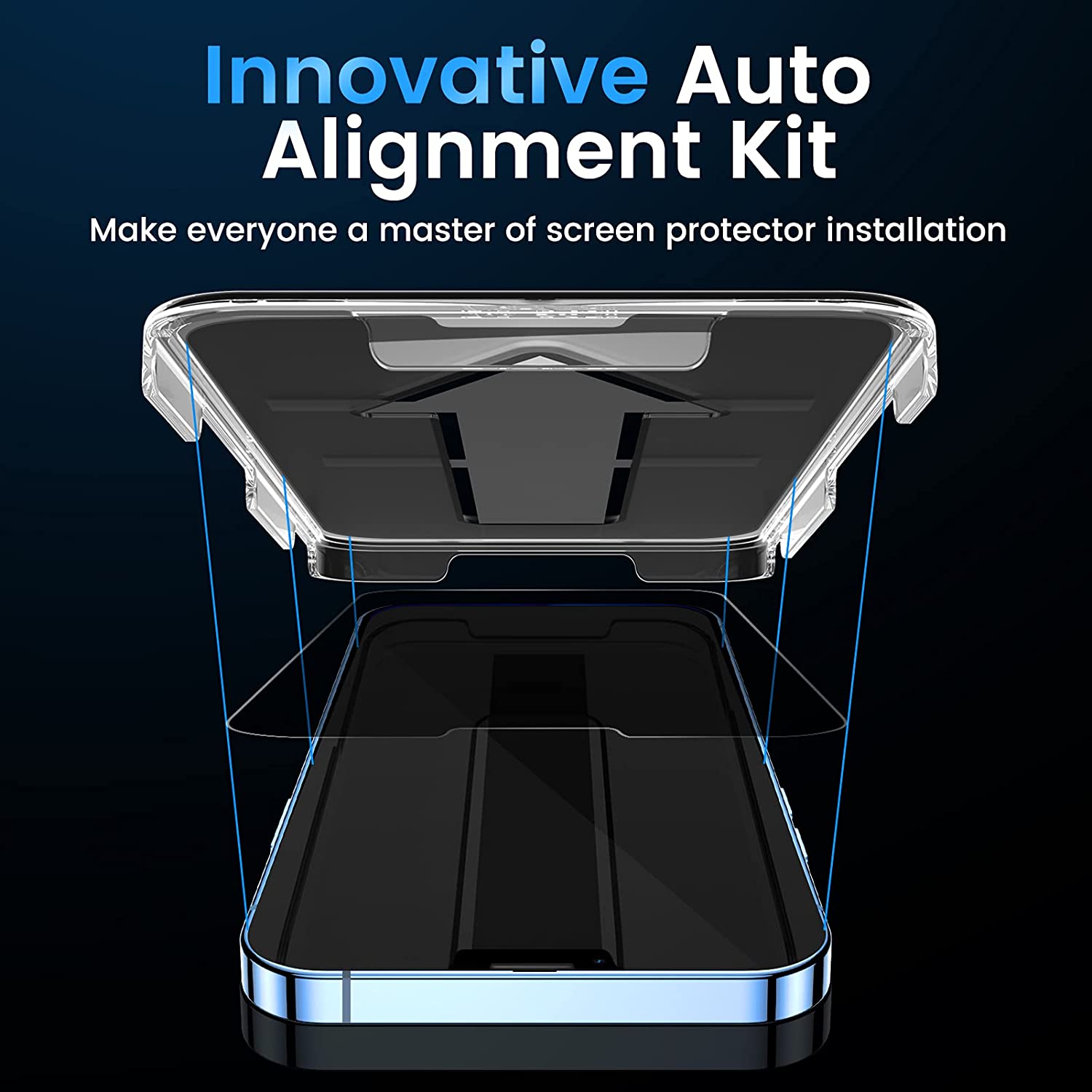 Mohave 2Pack Screen Protector compatible with iPhone 13 pro max(6.7-Inch, 2021 Model), Privacy Tempered Glass-Mohave