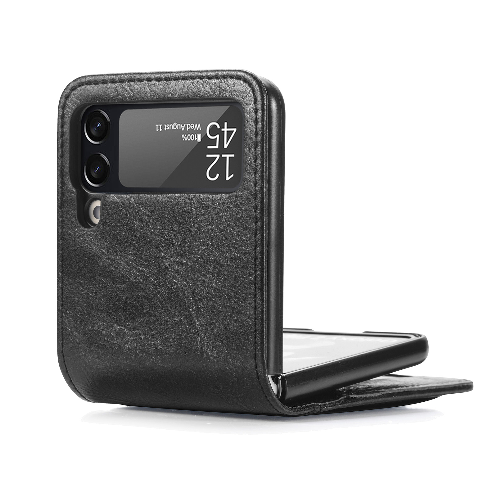 Leather Card Holder Phone Case for Galaxy Z Flip 4