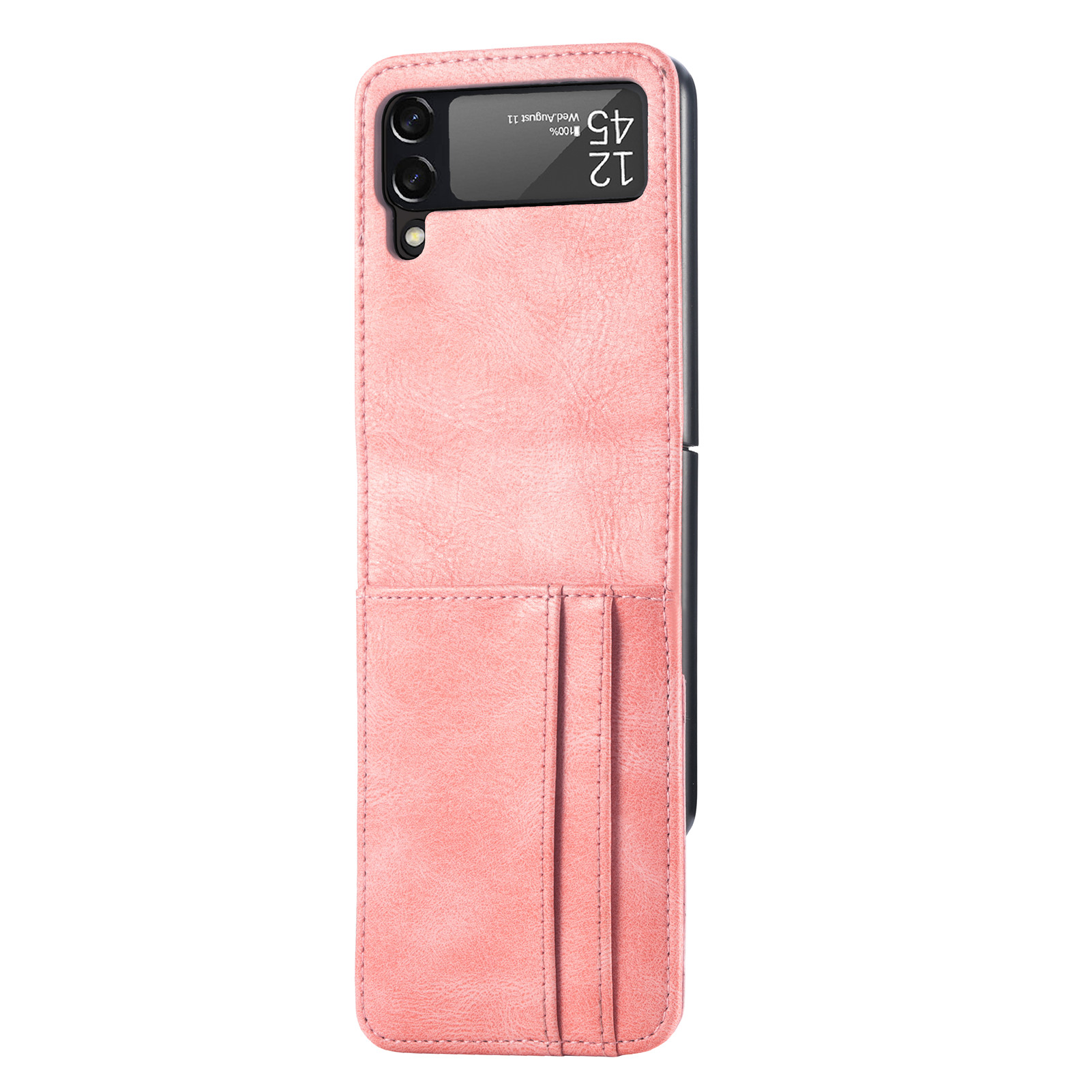 Leather Card Holder Phone Case for Galaxy Z Flip 4