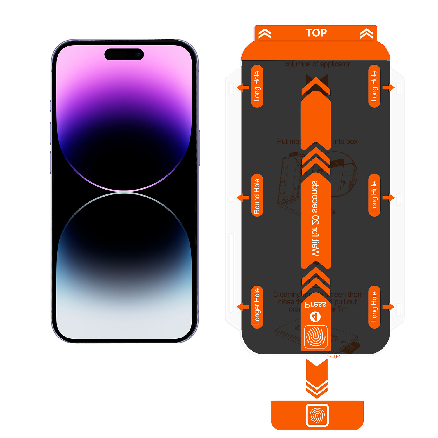 Privacy Glass Screen Protector for iPhone 14 Plus