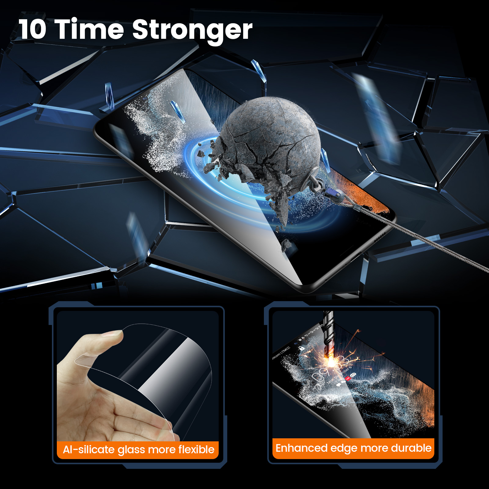 Samsung Galaxy S22/S22+ Glass Screen Protector with Auto-fit Box-Mohave