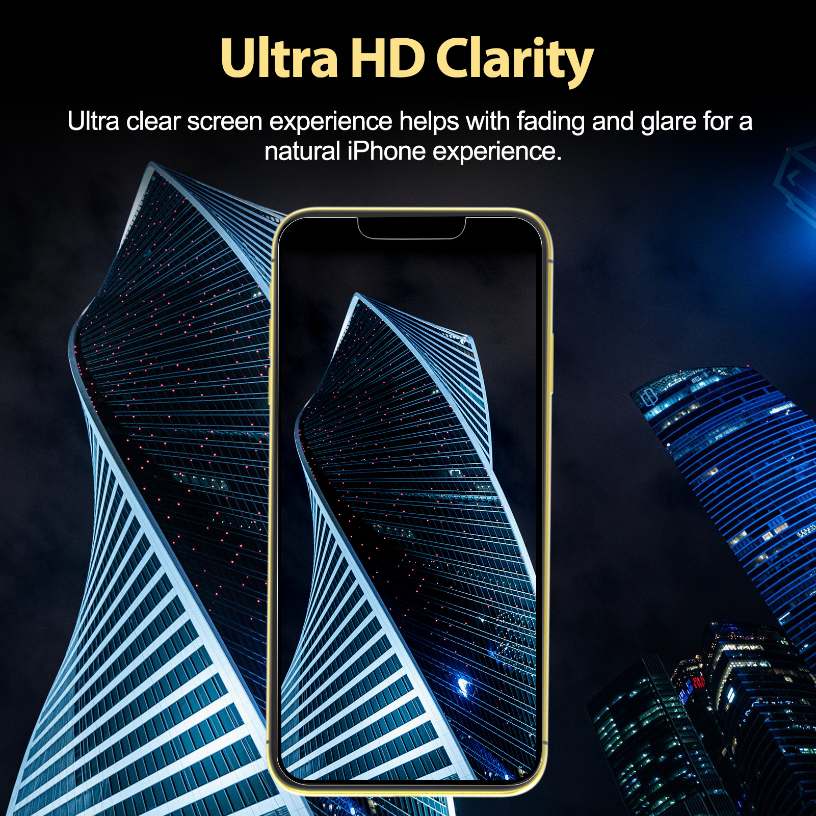 Mohave 2Pack Screen Protector compatible with iPhone XR/iPhone 11 6.1 "Clear HD-Mohave