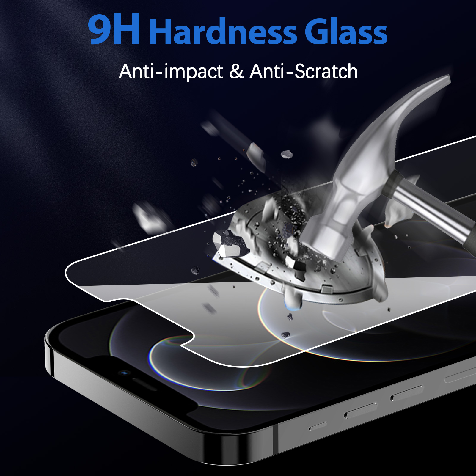 Mohave 2Pack Screen Protector compatible with iPhone X/XS/iPhone 11 pro(5.8-inch, 2018 Model), Tempered Glass-Mohave