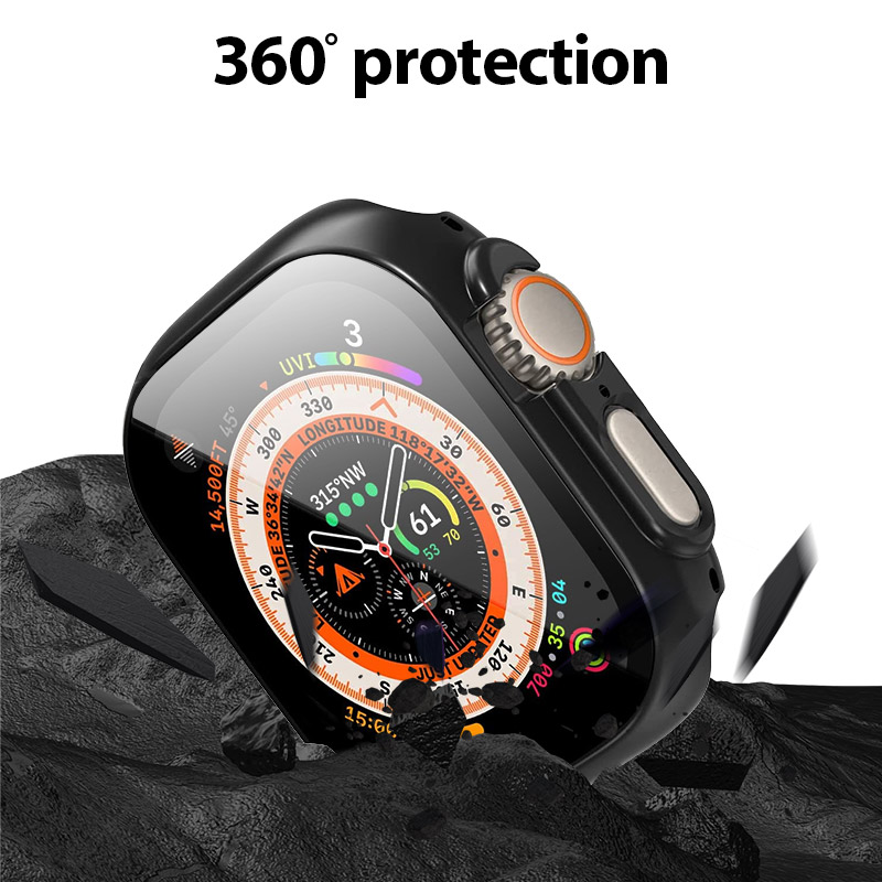 Apple Watch Ultra(49mm) protector case (Clear + Black)