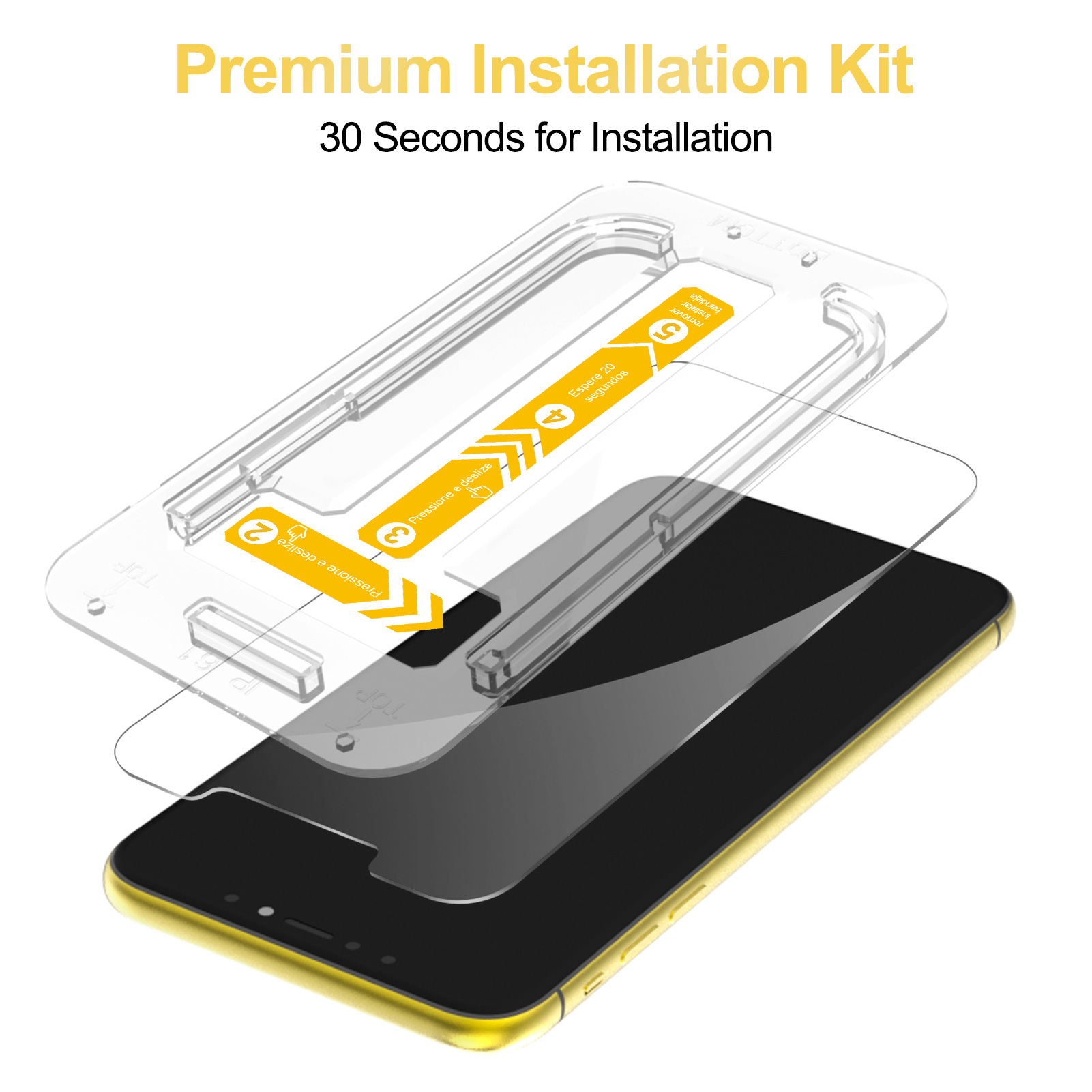 Mohave 2Pack Screen Protector compatible with iPhone XR/iPhone 11 6.1 "Clear HD detail