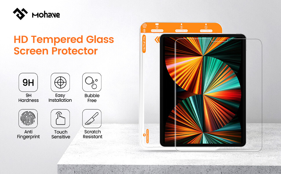 iPad HD tempered glass screen protector