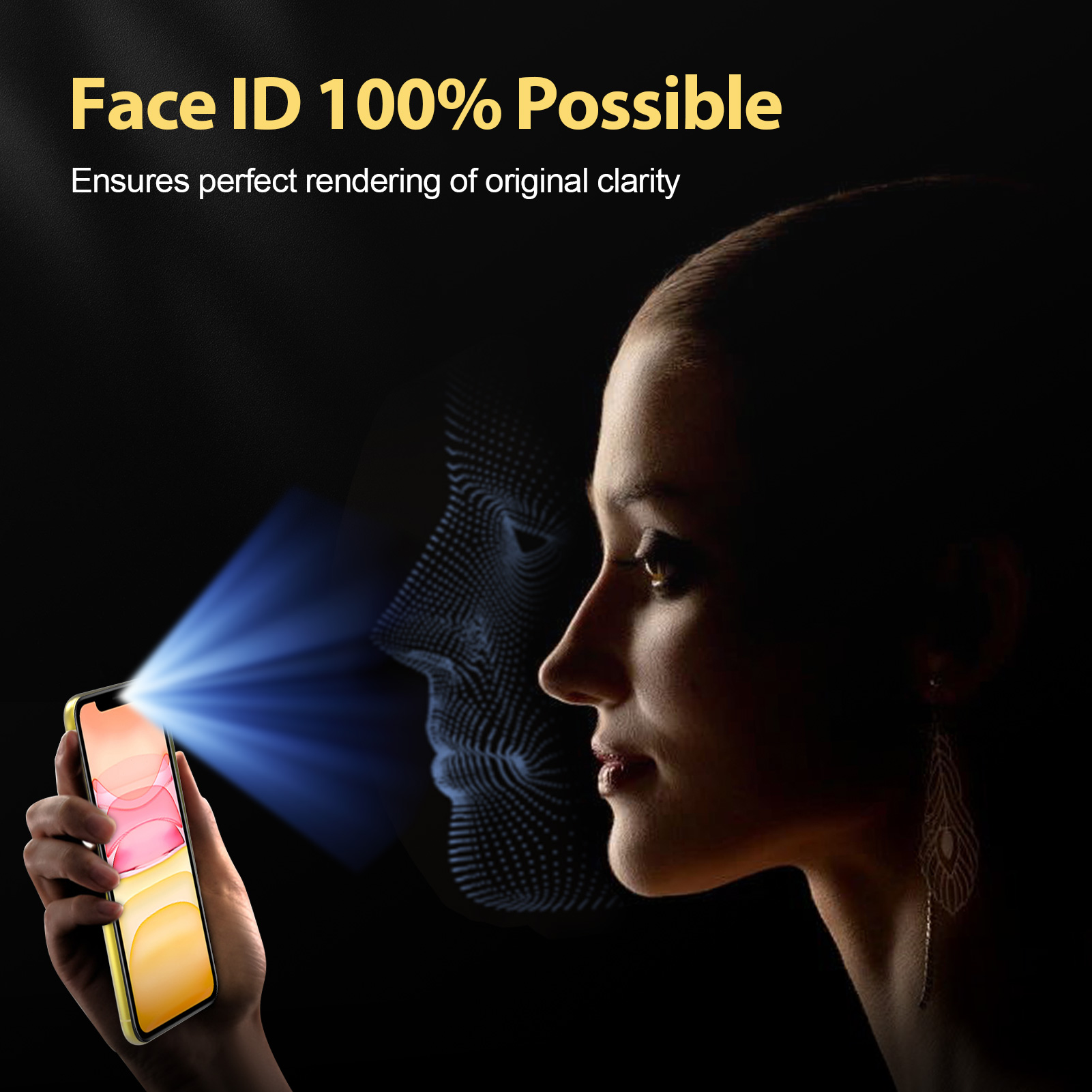 Mohave 2Pack Screen Protector compatible with iPhone XR/iPhone 11 6.1 "Clear HD-Mohave