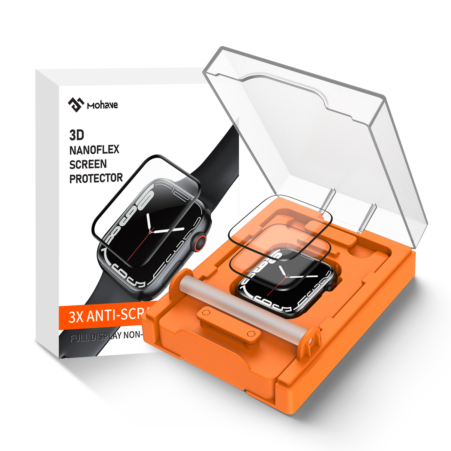 Screen Protector for Apple Watch 7 40mm 2 Pack detail
