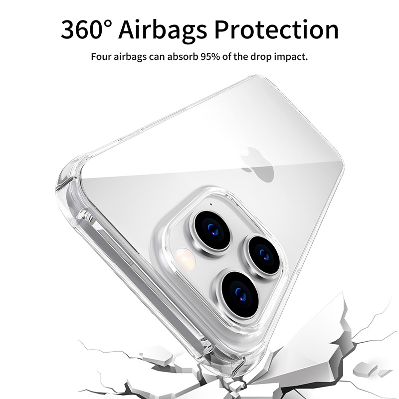 iPhone 14 Silicone Airbag Clear Case detail