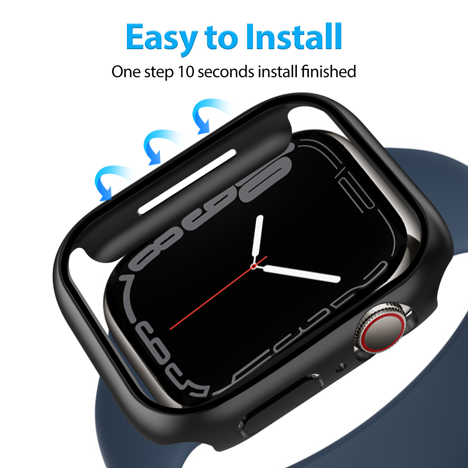 Armour Case for Apple Watch Series 7 45mm Black-Mohave