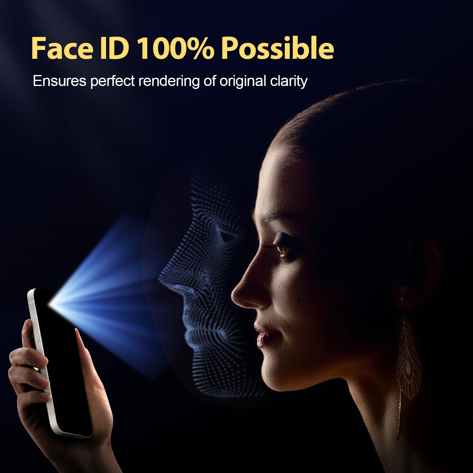 Mohave 2Pack Screen Protector compatible with iPhone 12 mini (5.4-Inch, 2020 Model), Privacy Tempered Glass-Mohave