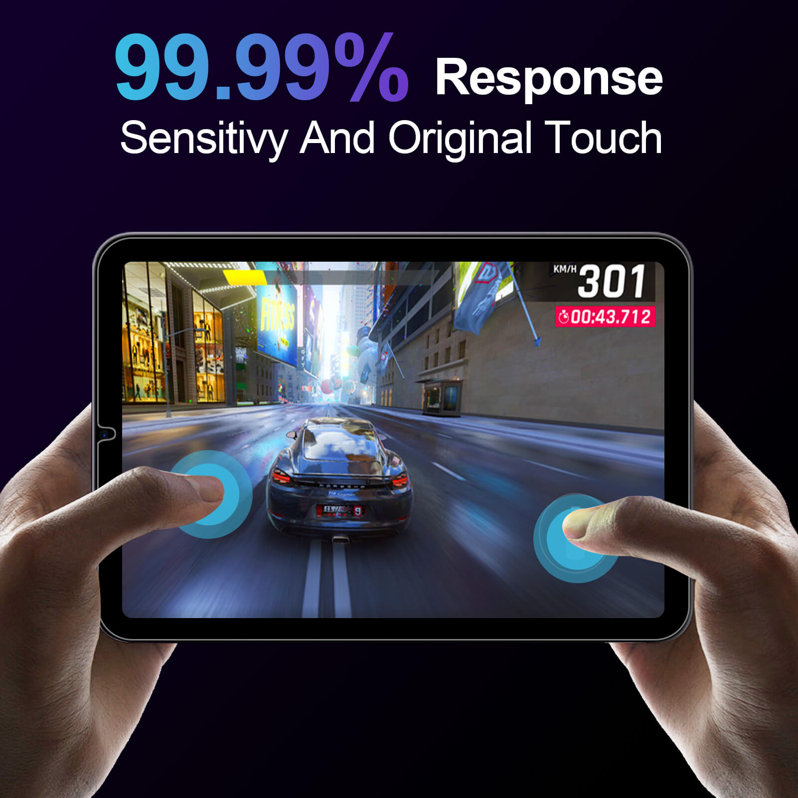 EZ Fit Glass Screen Protector for iPad Mini 7.9'' 2 Pack-Mohave