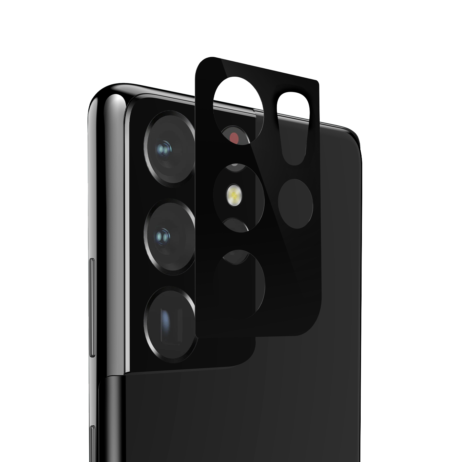 Camera Lens Protector 9H Glass for Samsung Galaxy S21 Ultra Black-Mohave