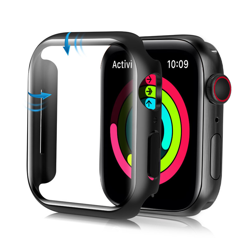 360Armour Case with Builtin Curved Glas for Apple Watch Series 6 44mm (1PACK BLACK) detail