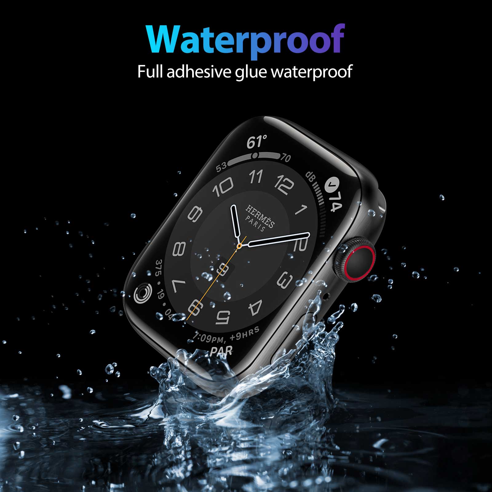 NanoHybrid Screen Protector For Apple Watch Series 7 41mm (2Pack)-Mohave