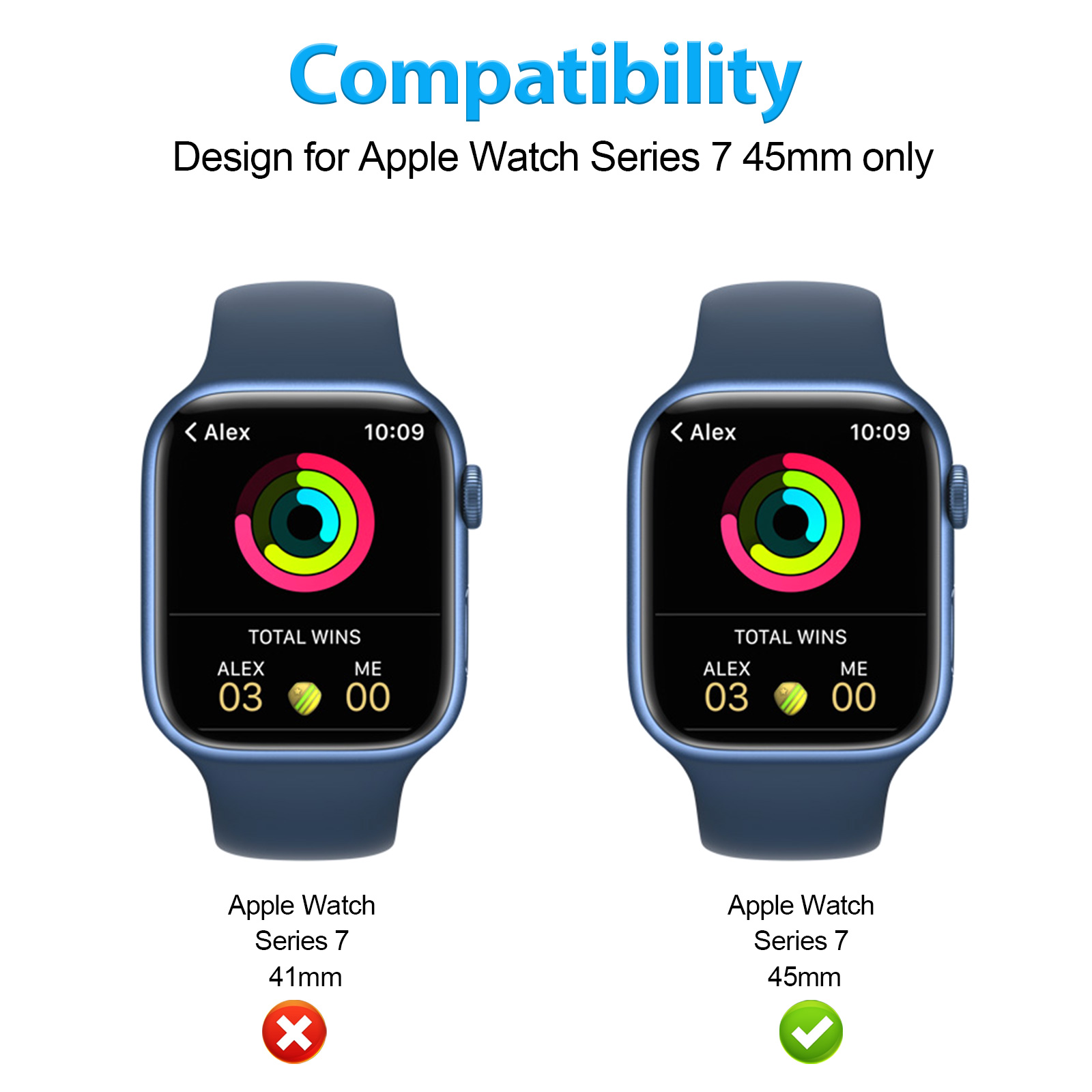 Armour Case for Apple Watch 7 45mm Black product details