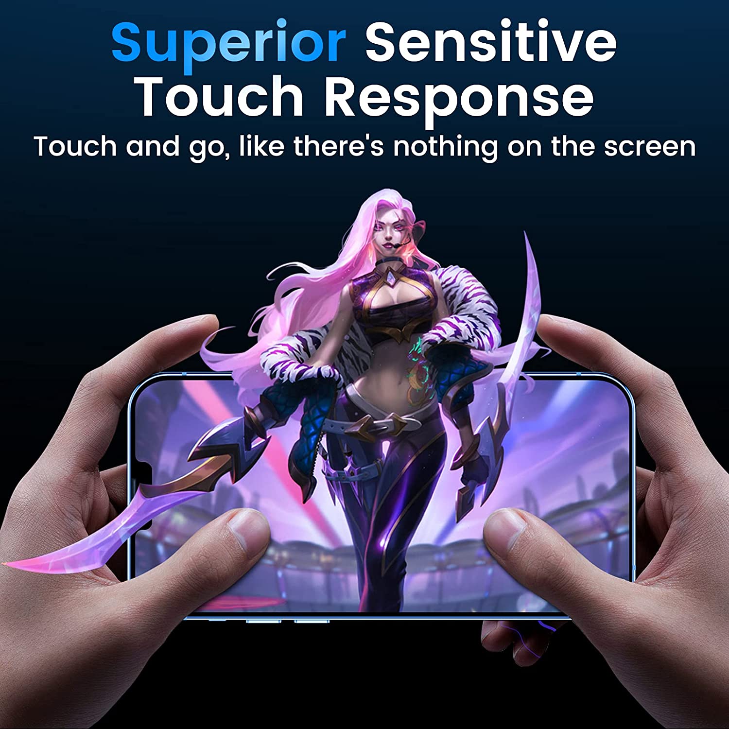 Mohave 2Pack Screen Protector compatible with iPhone 13 pro max(6.7-Inch, 2021 Model), Privacy Tempered Glass-Mohave