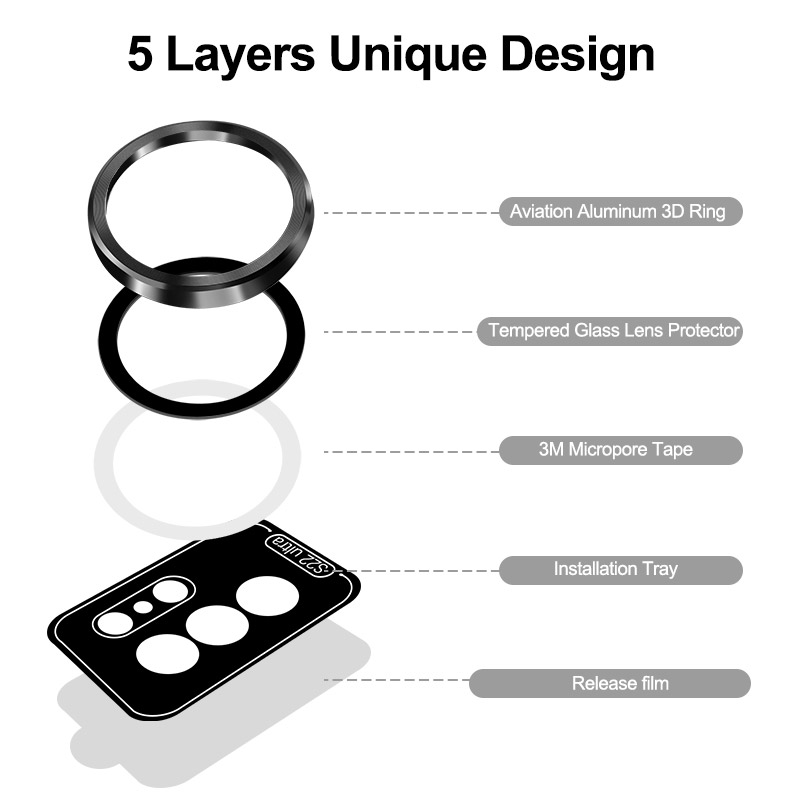 Camera Lens Protector for Samsung Galaxy S22 Ultra-Mohave