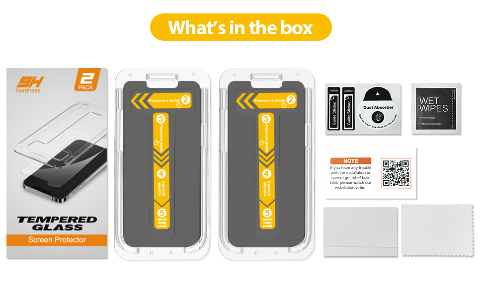 Mohave 2Pack Screen Protector compatible with iPhone 12/12pro privacy (6.1-Inch, 2020 Model),  Tempered Glass