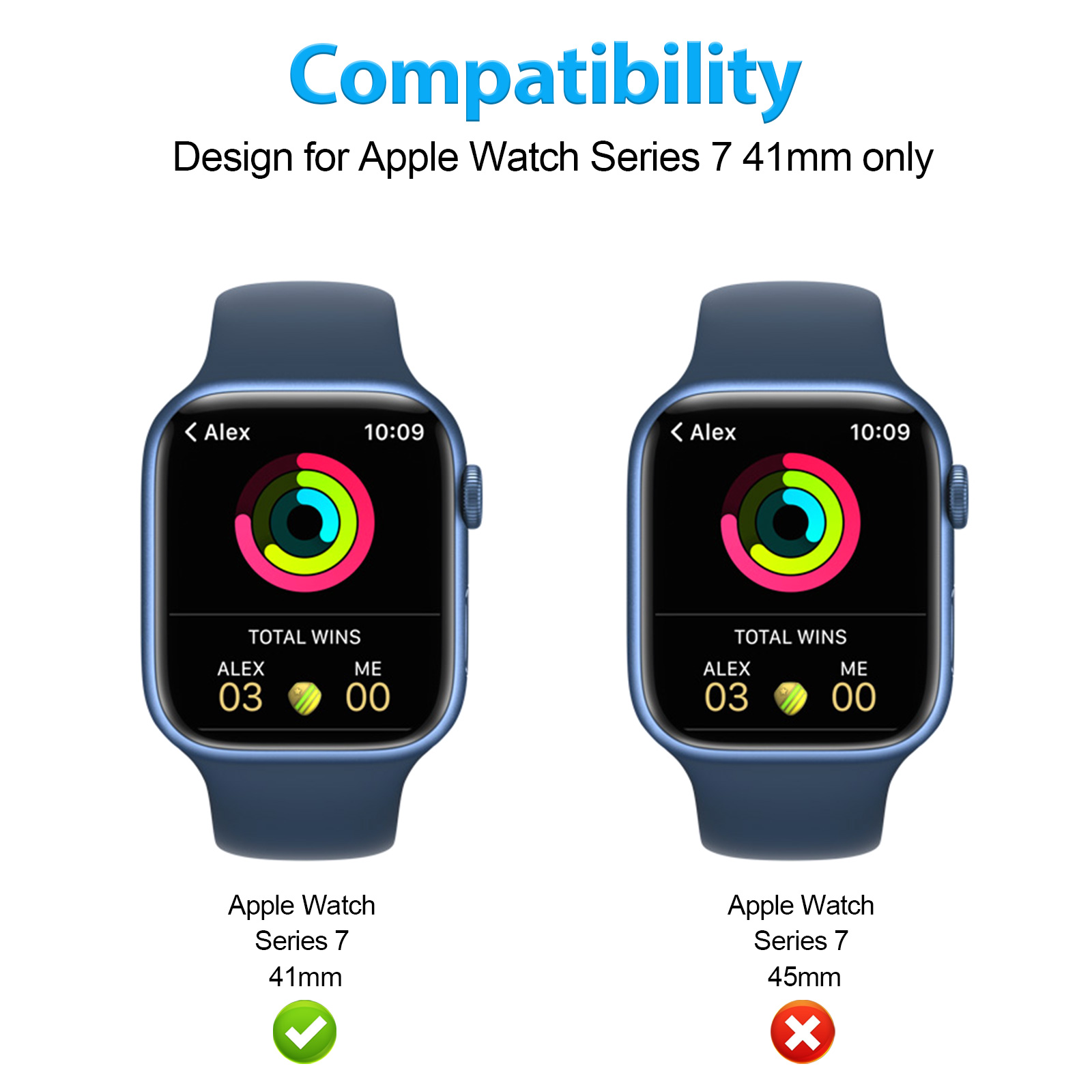 Armour Case for Apple Watch Series 7 41mm Black-Mohave