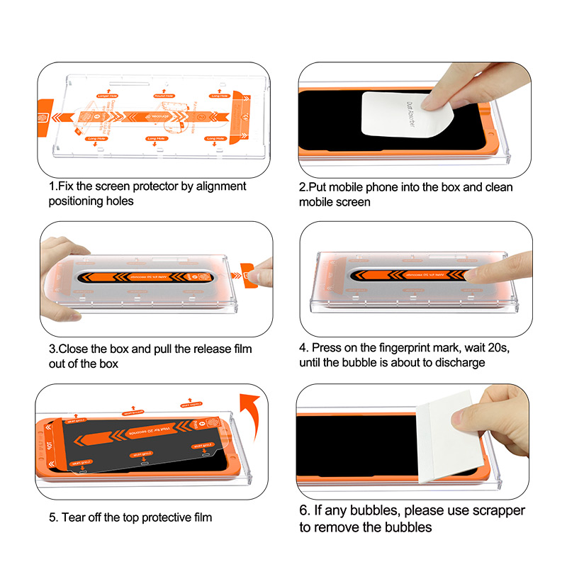 Galaxy S23/S23+ screen protector instructions