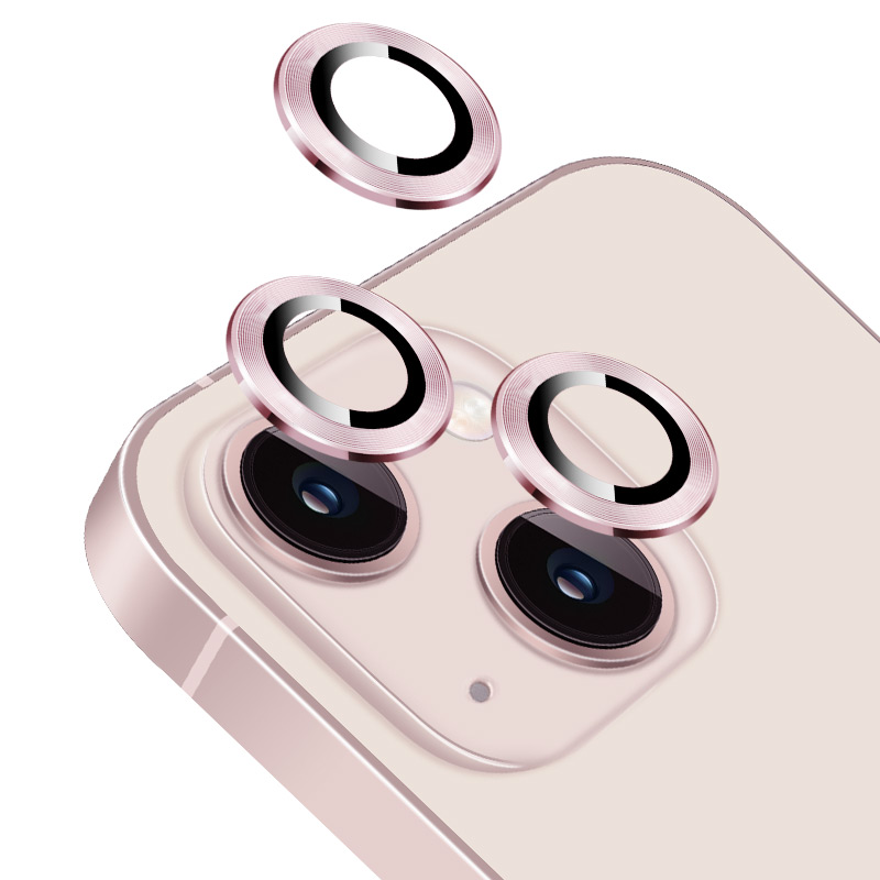 2+1 PACK Camera Lens Glass Protector With Metal Ring for iPhone13 mini / iPhone 13