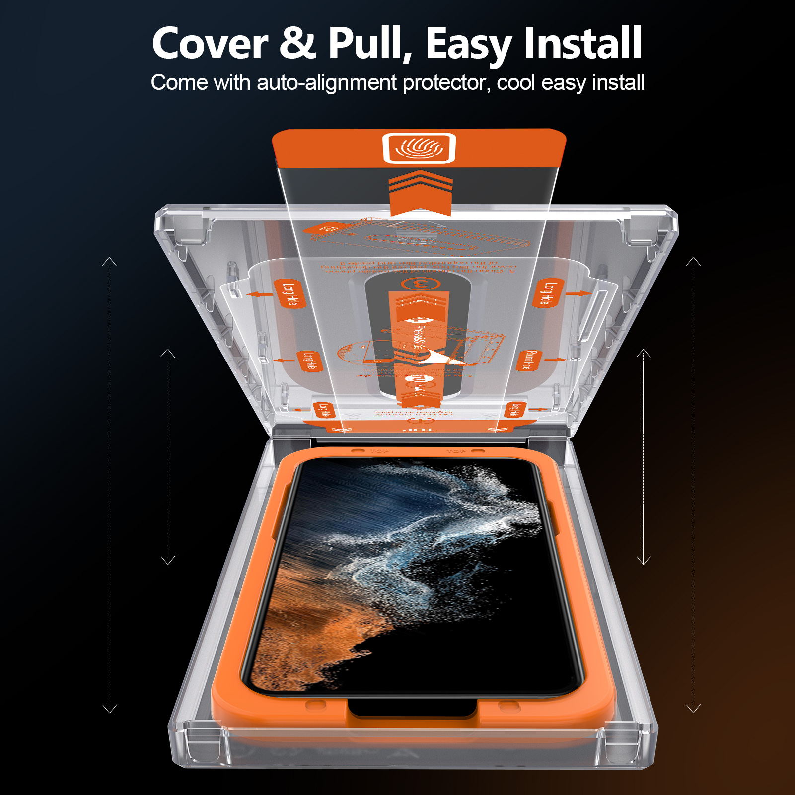 Samsung Galaxy S22 Screen Protector Slim Thin Glass installation and fit