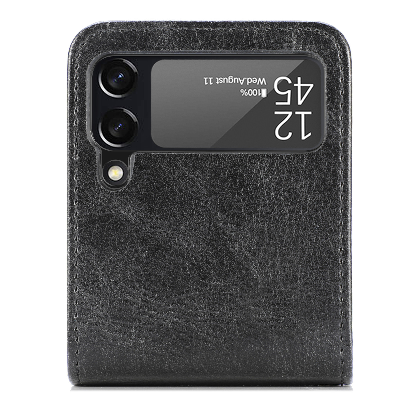 Leather Card Holder Phone Case for Galaxy Z Flip 4
