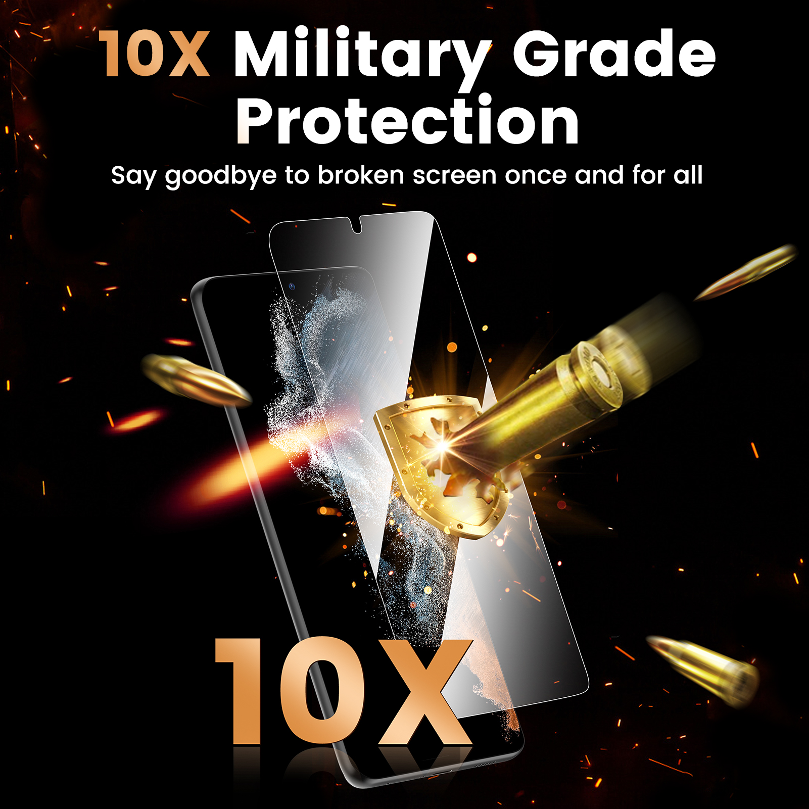 Samsung Galaxy S22/S22+ Glass Screen Protector with Auto-fit Box-Mohave