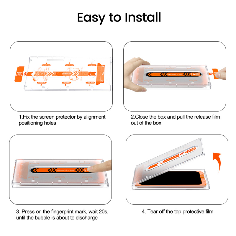 IPhone screen protector instruction