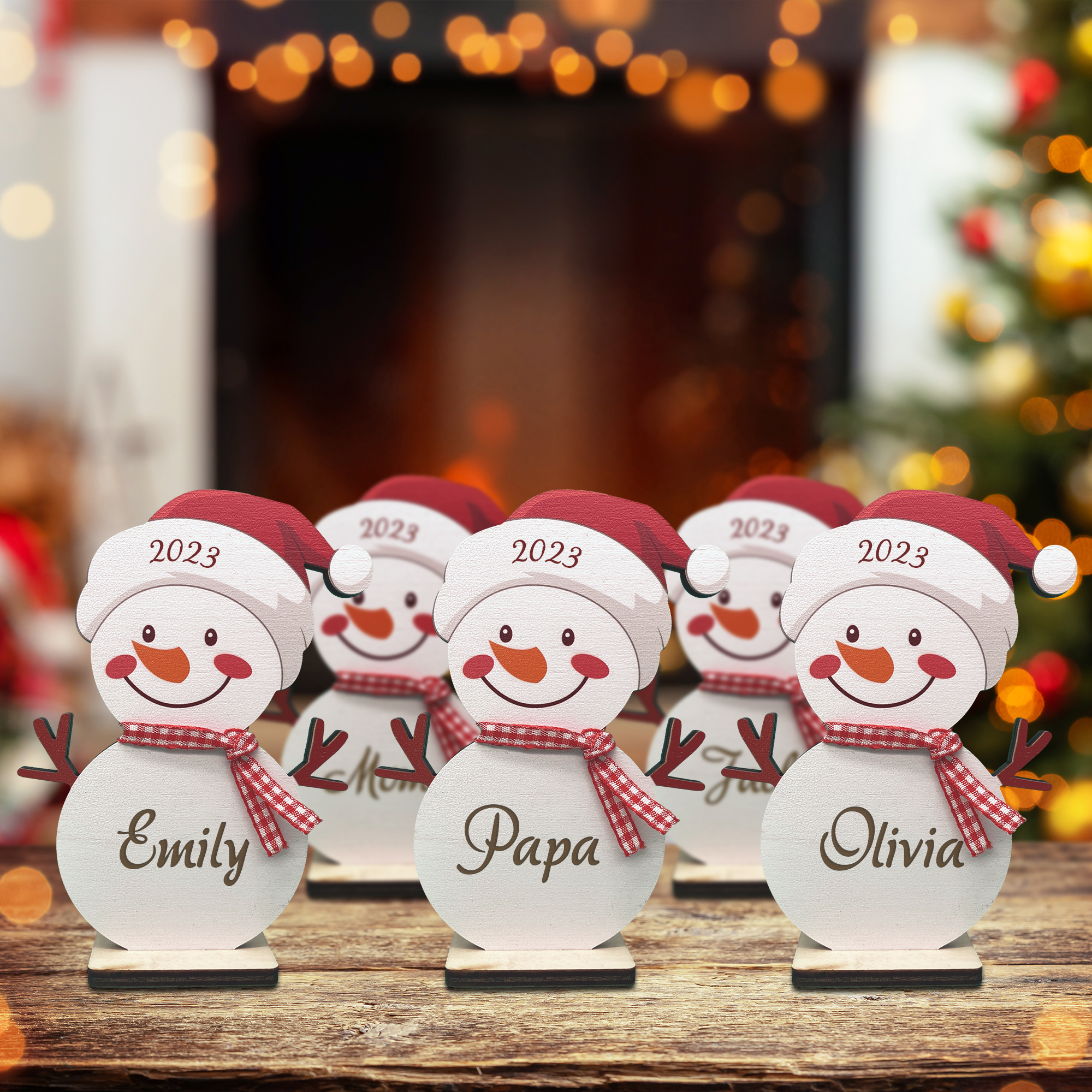 Personalized Freestanding Snowman