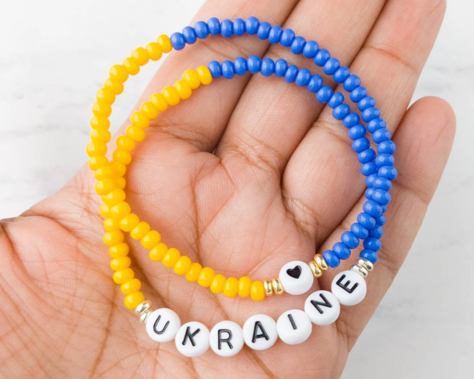 100% of Profits Donated to Support Ukraine Bracelet 
