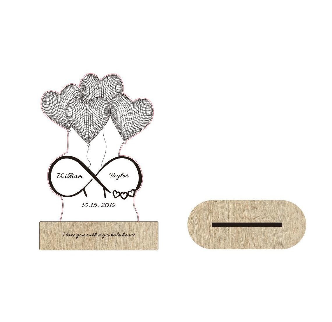 Personalized 3D Illusion Lamp