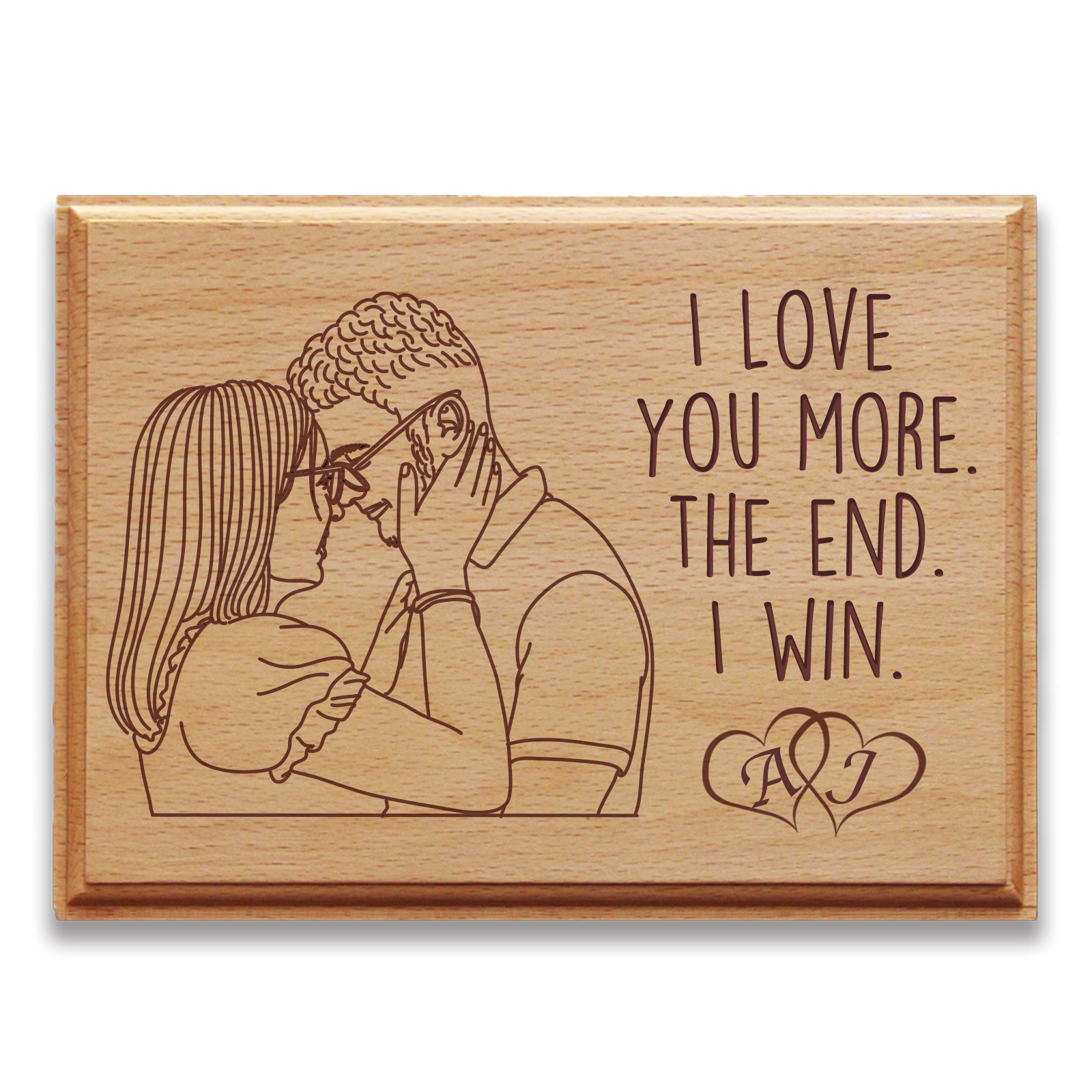Romantic Personalized Wood Plaque