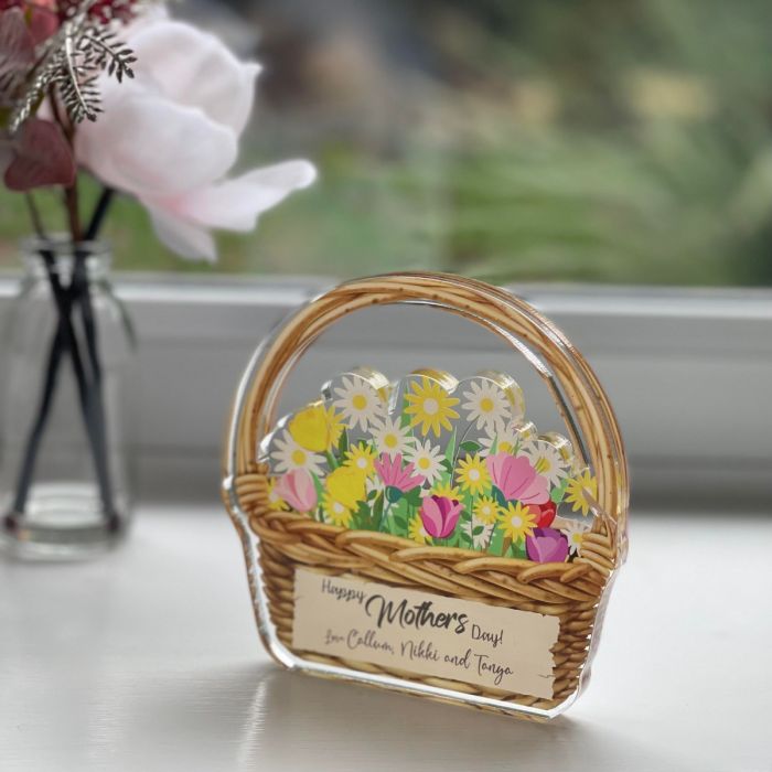 Personalised Flower Basket Ornament
