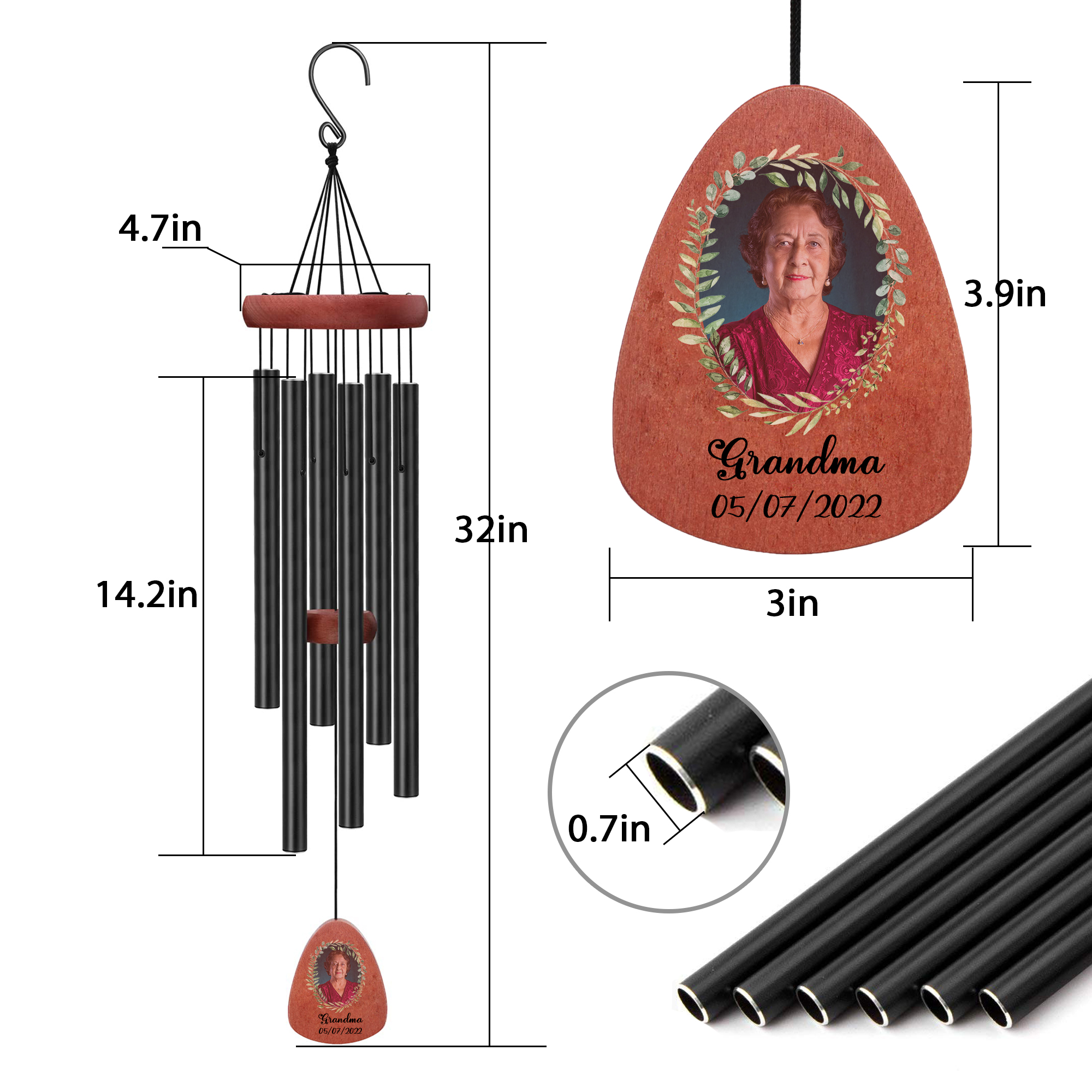 Memorial Wind Chimes - Sympathy Gift - Remembrance of Loved One