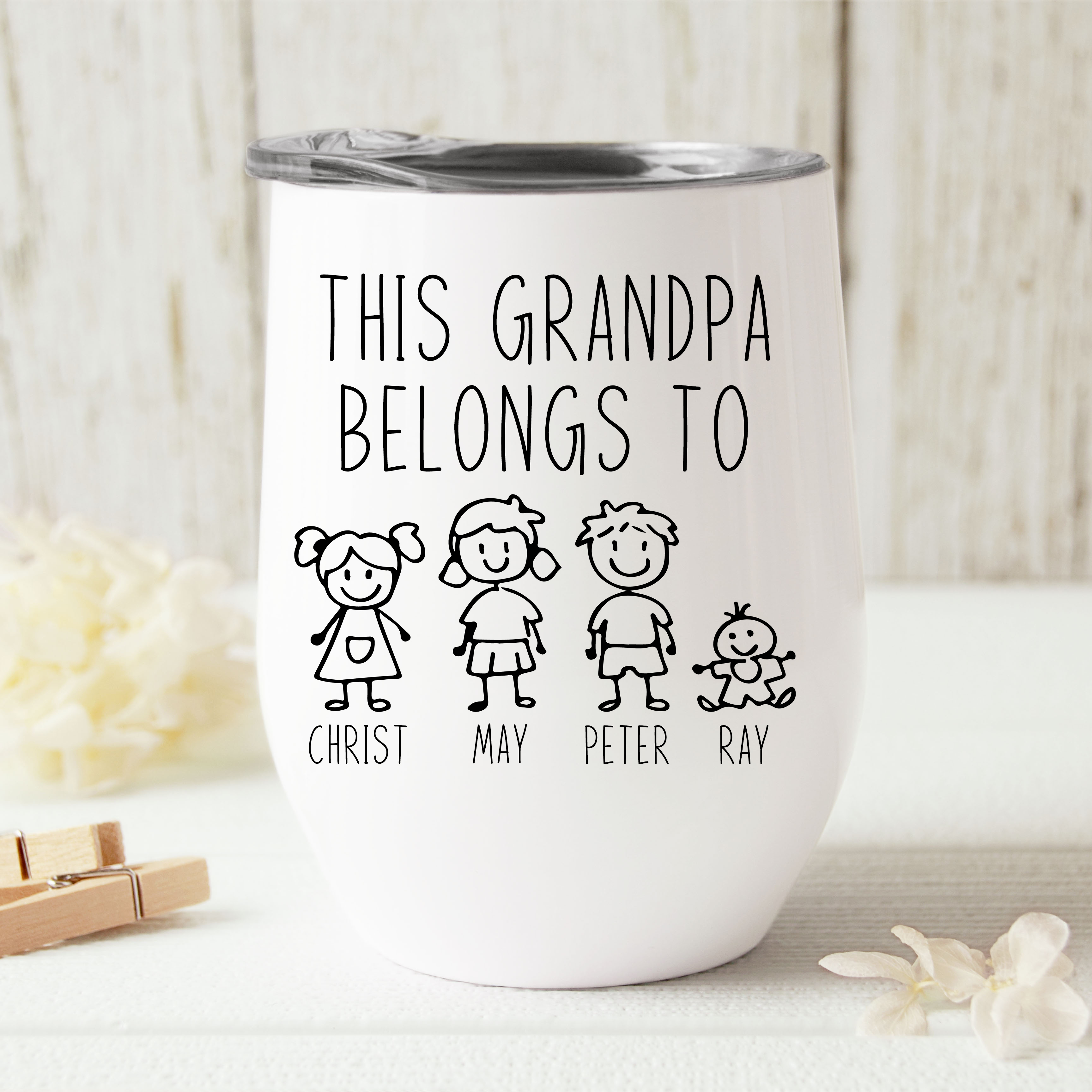Grandpa Mug With Kids Names
