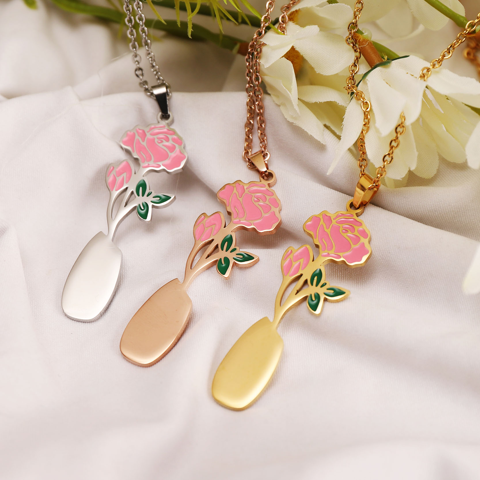 Personalized Birth Flower Necklace