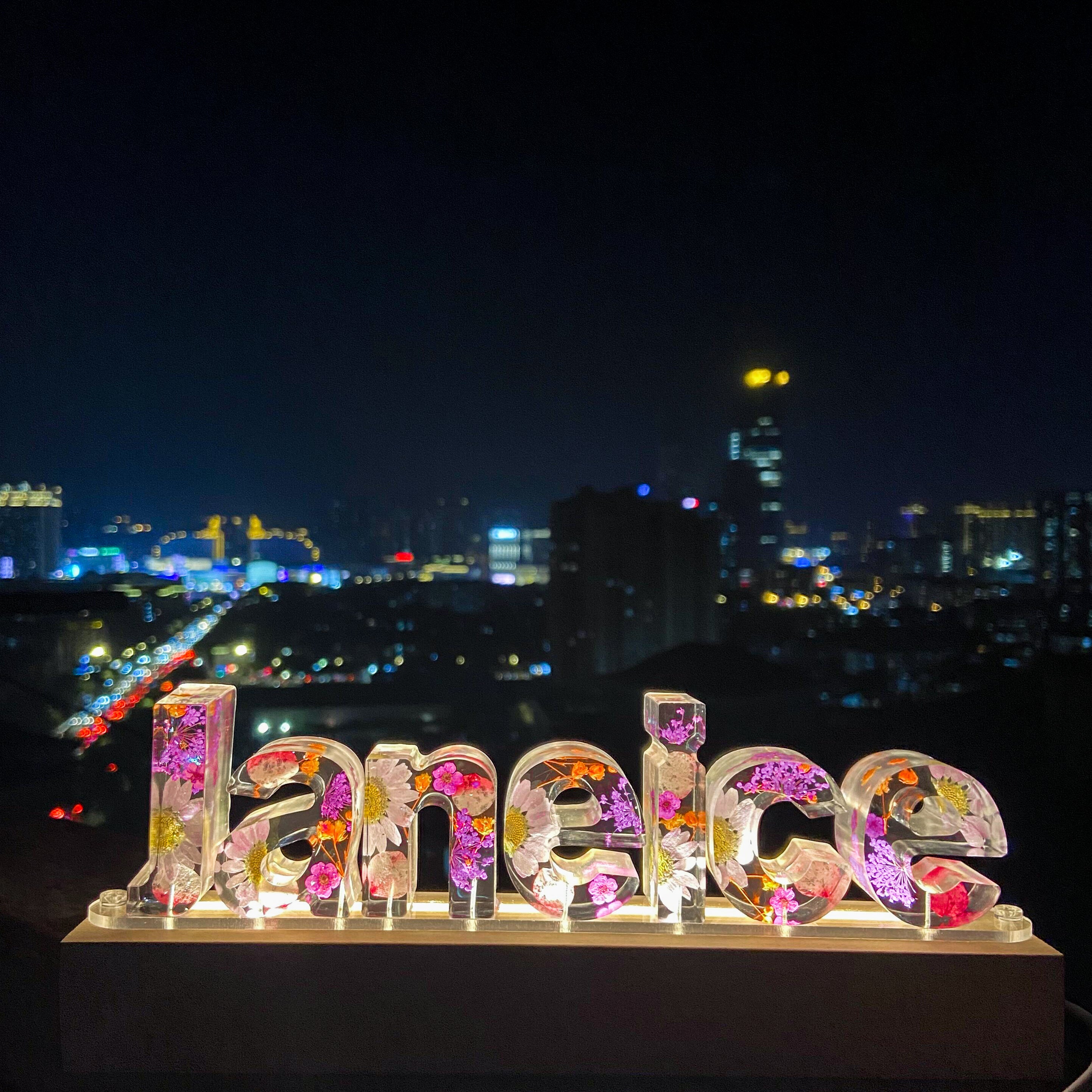 Dried Flowers Resin Letter Light - Buy 2 to Get Extra 20% OFF 